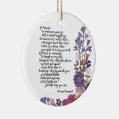 vriendschapsgedicht keramisch ornament (Rechts)