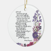 vriendschapsgedicht keramisch ornament (Links)