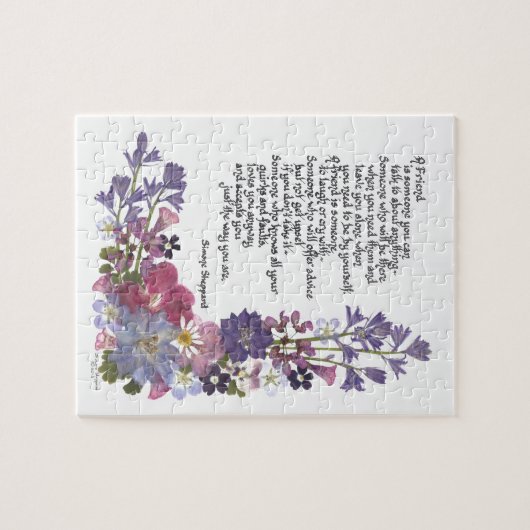 vriendschapsgedicht legpuzzel (Horizontaal)