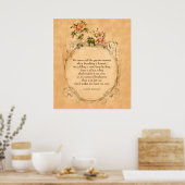  vriendschapsgedicht-print poster (Keuken)