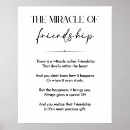 Vriendschapsgedicht, vriend inspirerend geschenk,  poster