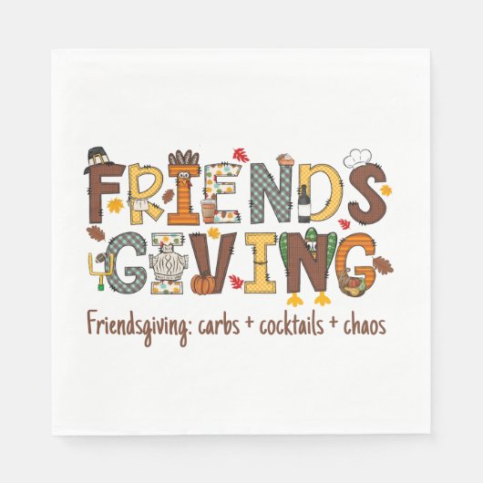 Vriendschapsgeschenk: koolhydraten + cocktails + c servet (Voorkant)