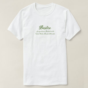 Vriendschapsgroep Green Beige Bach Party Outfit T-shirt