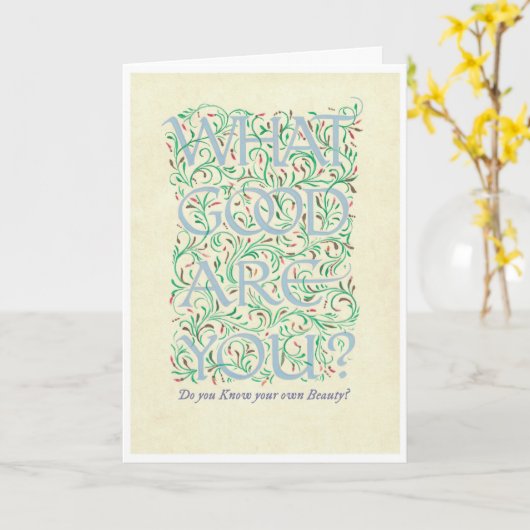 Vriendschapsherkenning Kaart (Gele Bloem)