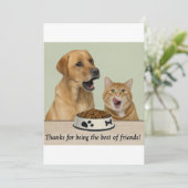 vriendschapskaart bedankkaart (Staand voorkant)