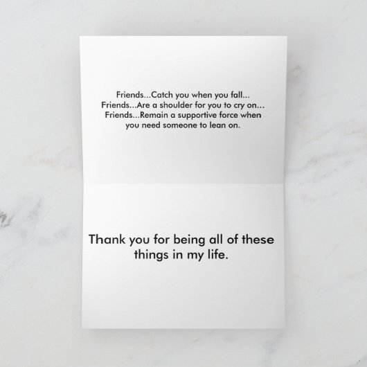 vriendschapskaart kaart (Binnen)