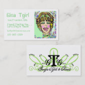 Vriendschapskaarten - Ontwerp van een meisje van G Visitekaartje (Voorkant / Achterkant)