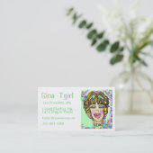 Vriendschapskaarten - Ontwerp van een meisje van G Visitekaartje (Staand voorkant)