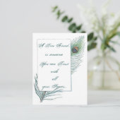 Vriendschapsliefde Quote Inspirerend Peacock Briefkaart (Staand voorkant)