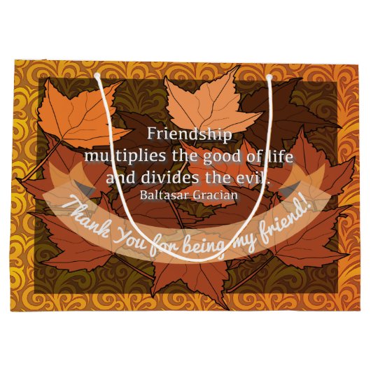 vriendschapsonderscheiding large cadeautasje (Achterkant)