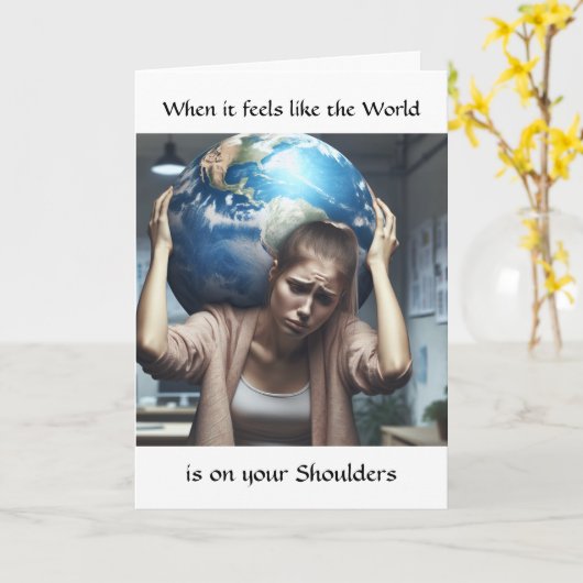 Vriendschapsondersteuning | Wanneer de wereld Kaart (Gele Bloem)