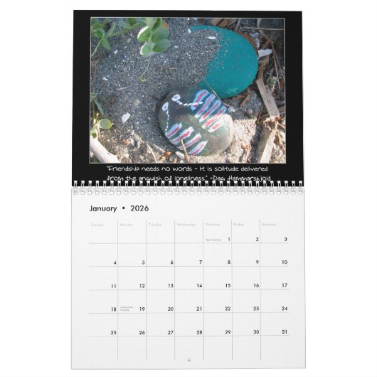 Vriendschapsondervragingen Kalender (Jan 2026)