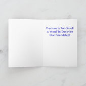 Vriendschapspapier Wenskaart, Puppies Kaart (Binnen)