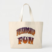 VRIENDSCHAPSPLEZIER GROTE TOTE BAG (Voorkant)