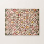 Vriendschapsquilt in neutrale tinten legpuzzel (Horizontaal)