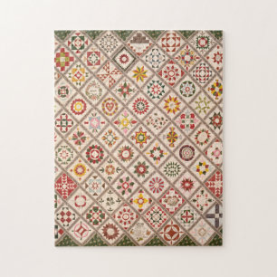 Vriendschapsquilt in neutrale tinten legpuzzel