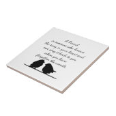 Vriendschapsquote Song in your Heart & Birds Coffe Tegeltje (Zijkant)