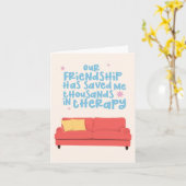 vriendschapstherapie kaart (Gele Bloem)