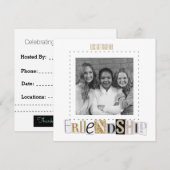 Vriendschapsuitnodigingen Kaart (Voorkant / Achterkant)