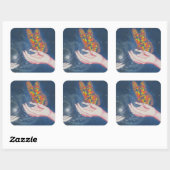 Vriendschapsvlinder Vierkante Sticker (Vel)