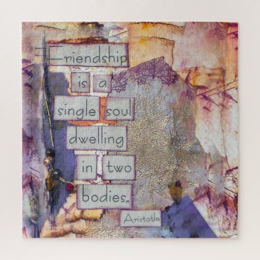 Vriendschapsvriendschap is één enkele bron legpuzzel (Verticaal)