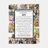 Vriendschapswaardering | BFF 22 Fotocollage Fleece Deken (Voorkant)