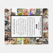 Vriendschapswaardering | BFF 22 Fotocollage Fleece Deken (Voorkant (Horizontaal))