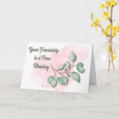 vriendschapszegen kaart (Gele Bloem)