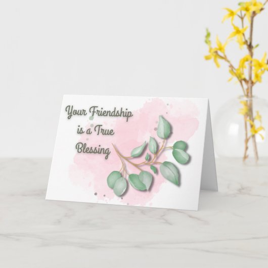 vriendschapszegen kaart (Gele Bloem)