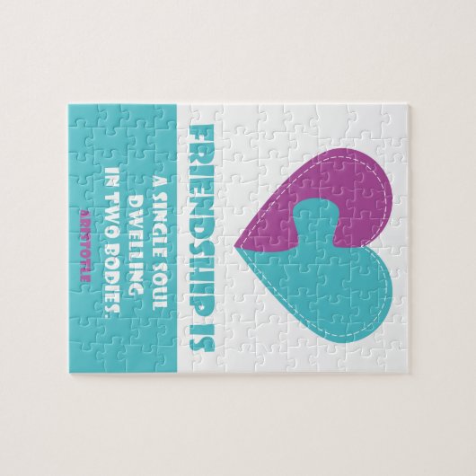 Vriendschapsziel en lichaamskriet ontworpen legpuzzel (Horizontaal)