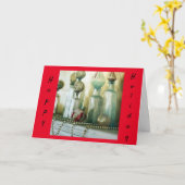 **VRIENDSCHEEPSGREETINGS** HOGE HOLIDAIRE CHRISTMA KAART (Gele Bloem)