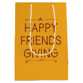 Vriendsgeven | Cadeauzak | Geel Medium Cadeauzakje (Achterkant)