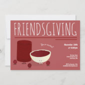 Vriendsgeven Cranberry Sauce Thanksgiving Diner Kaart (Voorkant)