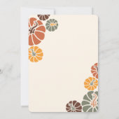 Vriendsgeven Dinner Arch Herfst Terracotta Pompoen Kaart (Achterkant)