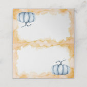 Vriendsgeven pompoen waterverf gastenkaarten plaatskaartje (Buitenkant ongevouwen)