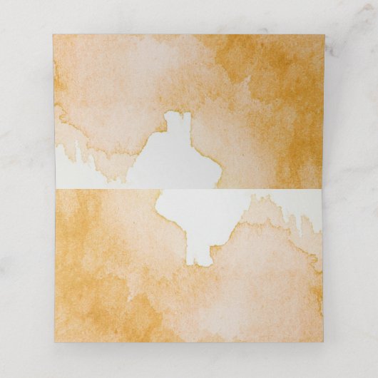 Vriendsgeven pompoen waterverf gastenkaarten plaatskaartje (Binnenkant ongevouwen)