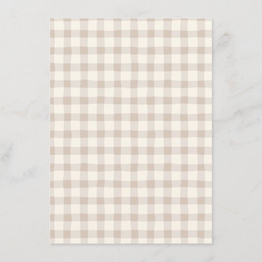 Vriendsgeven Thanksgiving Neutraal Diner Menu (Achterkant)