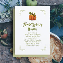 Vriendsgiving Diner Minimalistische Pompoen
