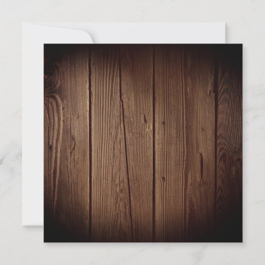 Vriendsgiving Diner Rustieke Thanksgiving Party Kaart (Achterkant)