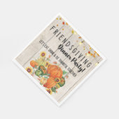 Vriendsgiving etentje servetten (Hoek)