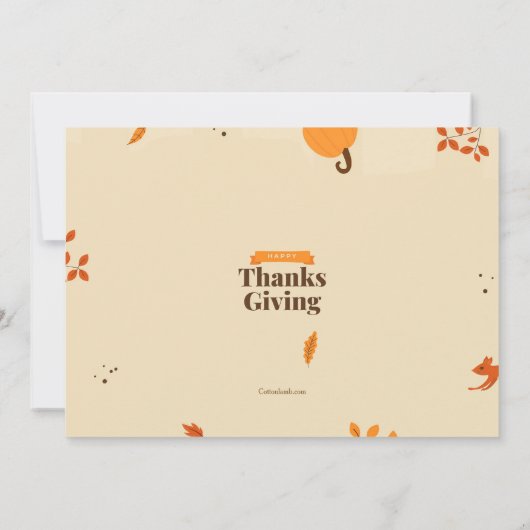 Vriendsgiving Foto Thanksgiving Uitnodiging (Achterkant)