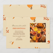 Vriendsgiving Foto Thanksgiving Uitnodiging (Voorkant / Achterkant)