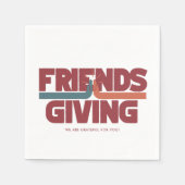 Vriendsgiving High Vijf Thanksgiving Party Servet (Voorkant)