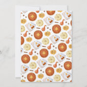 Vriendsgiving Ik krijg taart met hulp van mijn vri Kaart (Achterkant)