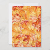 Vriendsgiving Kleine Turkije Herfst Waterverf Kaart (Achterkant)