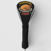 Vriendsgiving Squad Turkije Diner Gift Matching Golfheadcover (Voorkant)