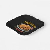 Vriendsgiving Squad Turkije Diner Gift Matching Papieren Bordje (Gebogen)