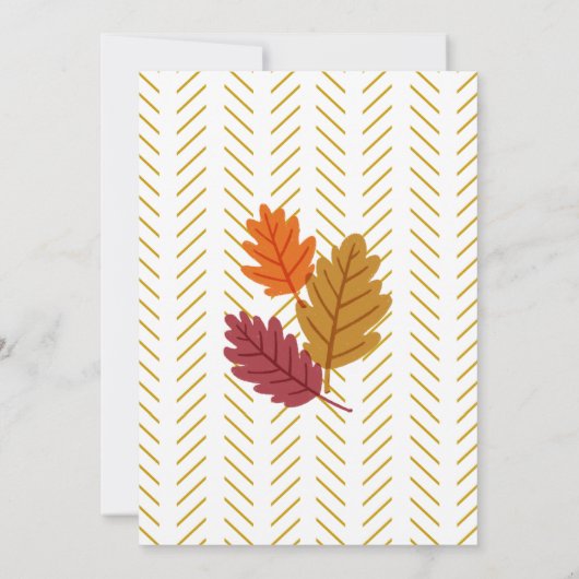 Vriendsgiving Uitnodiging - Geometrisch Modernisme (Achterkant)