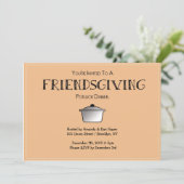 VRIENDSGIVING Uitnodiging!  -Personaliseerbaar! Kaart (Staand voorkant)