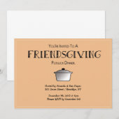 VRIENDSGIVING Uitnodiging!  -Personaliseerbaar! Kaart (Voorkant / Achterkant)